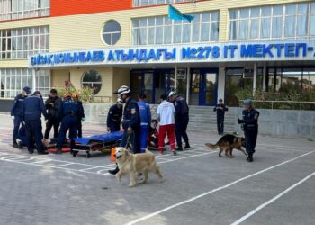 Спасатели стран Центральной Азии участвуют в международных учениях на случай землетрясения в Казахстане