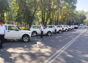 МВД России подарило кыргызским коллегам автомобили, квадрокоптеры, радиостанции и другую технику