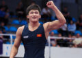 Кыргызский борец — призёр Чемпионата мира по борьбе в Испании (U-20) (видео)