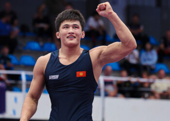 Кыргызский борец — призёр Чемпионата мира по борьбе в Испании (U-20) (видео)