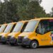 Для детей из отдаленных районов: в Бишкек прибыли новые школьные автобусы из России — ВИДЕО