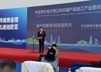 Крупная контрольная складская база Кыргызстана открыта в Китае