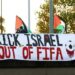 Протесты перед матчем: демонстранты требуют исключить Израиль из FIFA