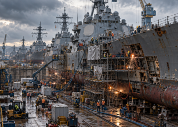 ВМС США столкнулись с масштабным кризисом ремонта боевых кораблей (видео)